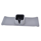 Cup Holder Couch Arm Cup Holder Sofa Arm Cup Tray Silicone Body for Living Room Balcony Gray - Top-Down View