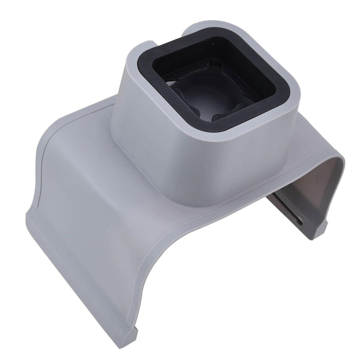 Cup Holder Couch Arm Cup Holder Sofa Arm Cup Tray Silicone Body for Living Room Balcony Gray