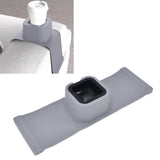 Cup Holder Couch Arm Cup Holder Sofa Arm Cup Tray Silicone Body for Living Room Balcony Gray - Extra Image