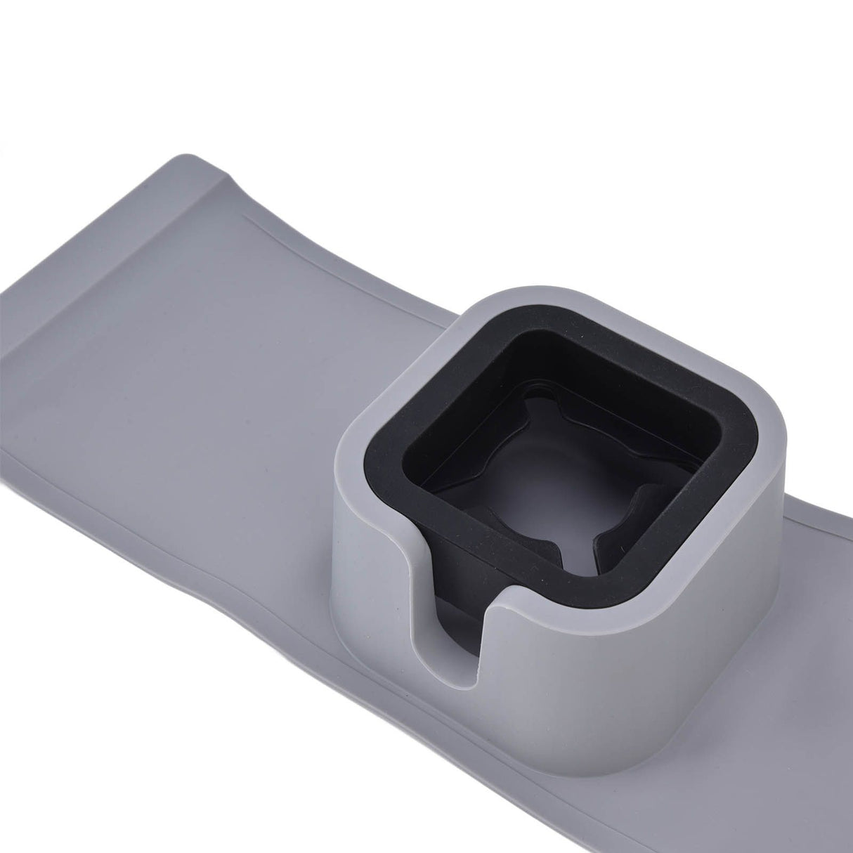 Cup Holder Couch Arm Cup Holder Sofa Arm Cup Tray Silicone Body for Living Room Balcony Gray