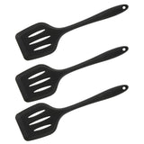 3Pcs Silicone Spatula Easy Cleaning Odorless Food Grade Silicone Slotted Turner Spatula Multifunctional Kitchen Tool