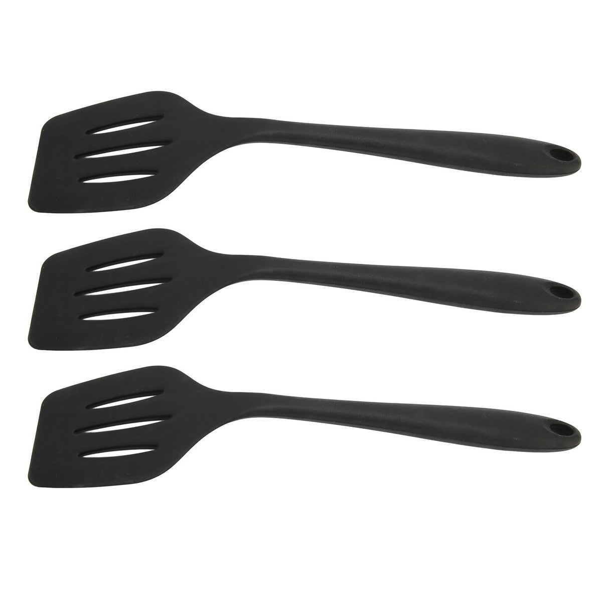 3Pcs Silicone Spatula Easy Cleaning Odorless Food Grade Silicone Slotted Turner Spatula Multifunctional Kitchen Tool