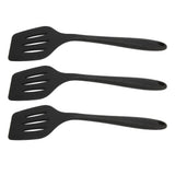 3Pcs Silicone Spatula Easy Cleaning Odorless Food Grade Silicone Slotted Turner Spatula Multifunctional Kitchen Tool