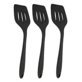 3Pcs Silicone Spatula Easy Cleaning Odorless Food Grade Silicone Slotted Turner Spatula Multifunctional Kitchen Tool - Rear View