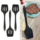 3Pcs Silicone Spatula Easy Cleaning Odorless Food Grade Silicone Slotted Turner Spatula Multifunctional Kitchen Tool