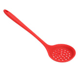 2Pcs Silicone Slotted Spoon Multifunction Soft Food Grade Silicone High Temperature Resistant Kitchen Ladle Strainer