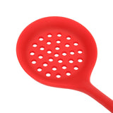2Pcs Silicone Slotted Spoon Multifunction Soft Food Grade Silicone High Temperature Resistant Kitchen Ladle Strainer
