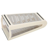 Cheese Grater Double Sided Removable Container ABS PS Material 22x13.5x8.5cm/8.7x5.3x3.3in Food Grater for Kitchen