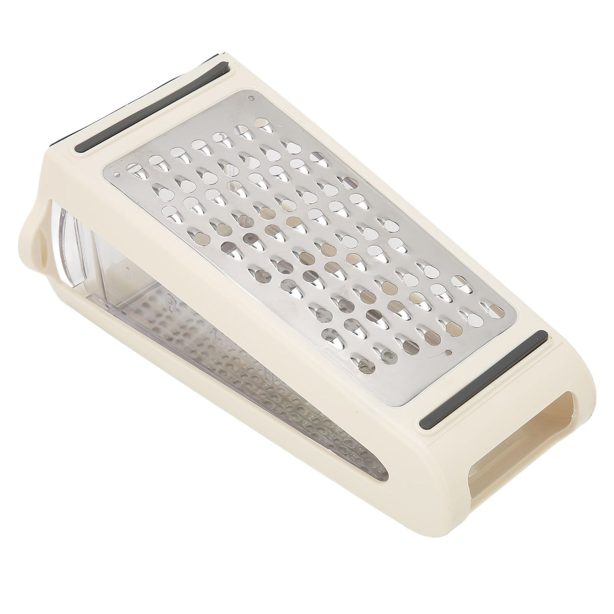 Cheese Grater Double Sided Removable Container ABS PS Material 22x13.5x8.5cm/8.7x5.3x3.3in Food Grater for Kitchen