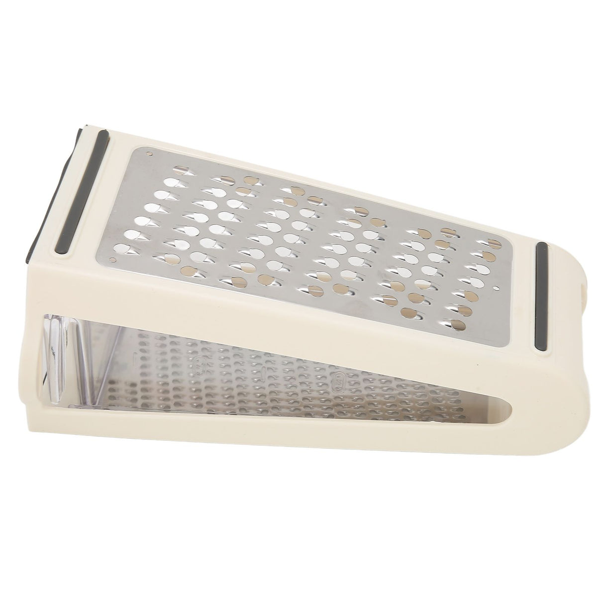 Cheese Grater Double Sided Removable Container ABS PS Material 22x13.5x8.5cm/8.7x5.3x3.3in Food Grater for Kitchen