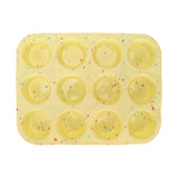 Silicone Baking Mold 12 Compartments Multipurpose Round Easter Egg Silicone Mold for Restaurant Kitchen