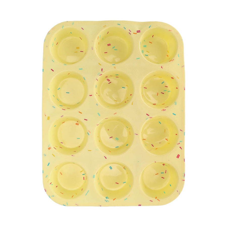 Silicone Baking Mold 12 Compartments Multipurpose Round Easter Egg Silicone Mold for Restaurant Kitchen