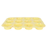 Silicone Baking Mold 12 Compartments Multipurpose Round Easter Egg Silicone Mold for Restaurant Kitchen