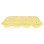 Silicone Baking Mold 12 Compartments Multipurpose Round Easter Egg Silicone Mold for Restaurant Kitchen