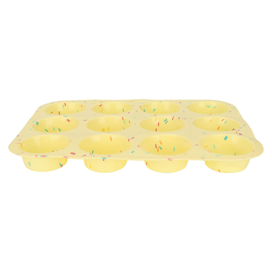 Silicone Baking Mold 12 Compartments Multipurpose Round Easter Egg Silicone Mold for Restaurant Kitchen