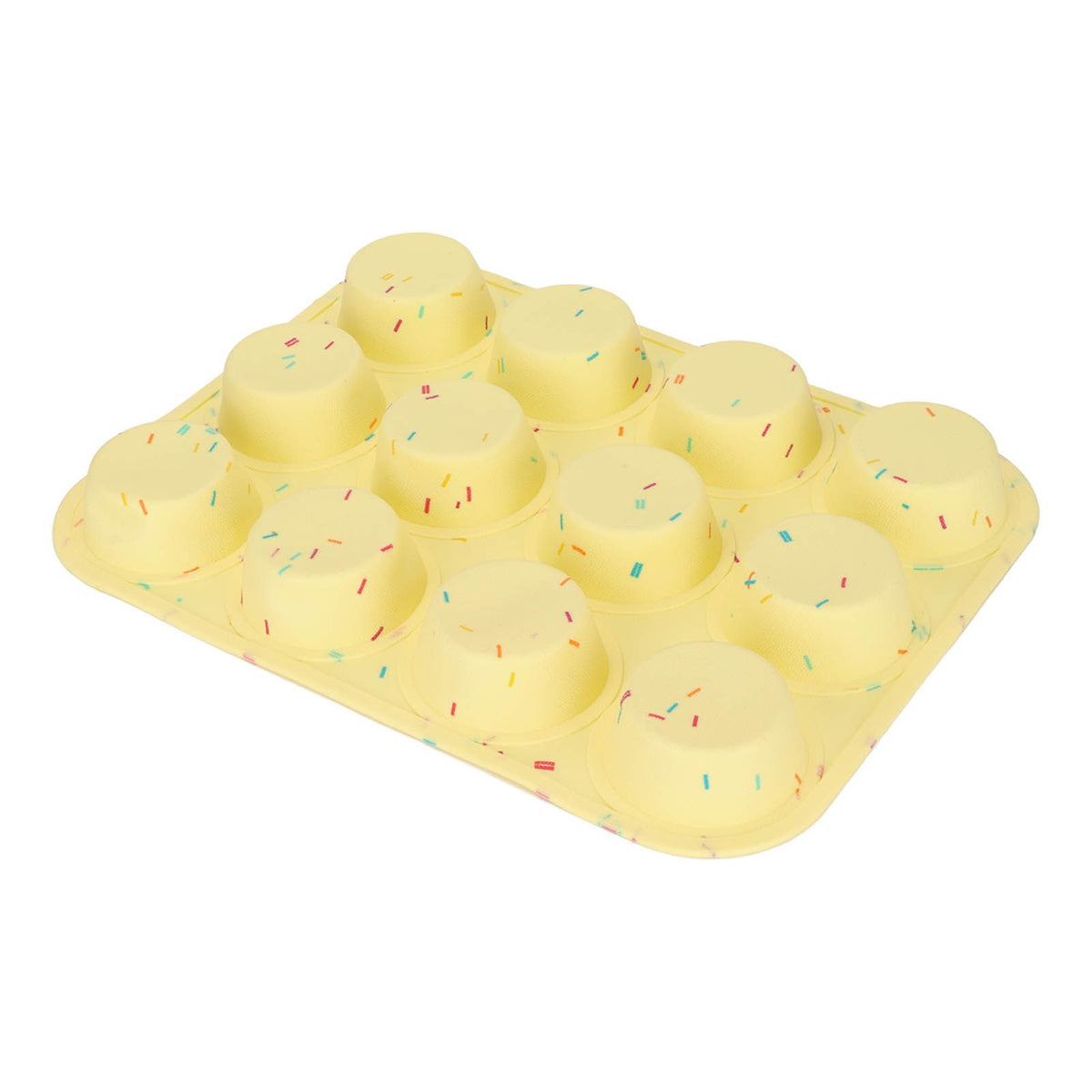 Silicone Baking Mold 12 Compartments Multipurpose Round Easter Egg Silicone Mold for Restaurant Kitchen