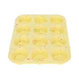 Silicone Baking Mold 12 Compartments Multipurpose Round Easter Egg Silicone Mold for Restaurant Kitchen - Extra Image