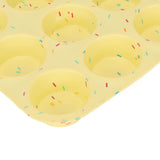 Silicone Baking Mold 12 Compartments Multipurpose Round Easter Egg Silicone Mold for Restaurant Kitchen - Extra Image