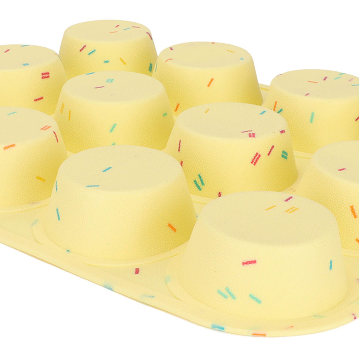 Silicone Baking Mold 12 Compartments Multipurpose Round Easter Egg Silicone Mold for Restaurant Kitchen