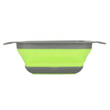 Folding Drain Basket Foldable Durable PP TPR Strong Bearing Draining Hole Vegetable Washing Basket for Fruit Vegetable - Side View