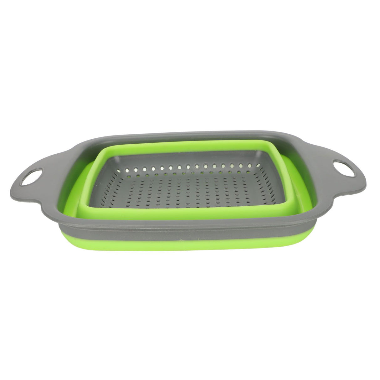 Folding Drain Basket Foldable Durable PP TPR Strong Bearing Draining Hole Vegetable Washing Basket for Fruit Vegetable