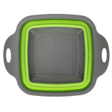 Folding Drain Basket Foldable Durable PP TPR Strong Bearing Draining Hole Vegetable Washing Basket for Fruit Vegetable