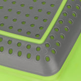 Folding Drain Basket Foldable Durable PP TPR Strong Bearing Draining Hole Vegetable Washing Basket for Fruit Vegetable - Extra Image