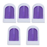 5Pcs Fondant Cake Smoother Food Grade Plastic Handle Design Cake Decorate Smoother Polisher for Home Cake Shop - Front View