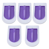 5Pcs Fondant Cake Smoother Food Grade Plastic Handle Design Cake Decorate Smoother Polisher for Home Cake Shop - Top-Down View