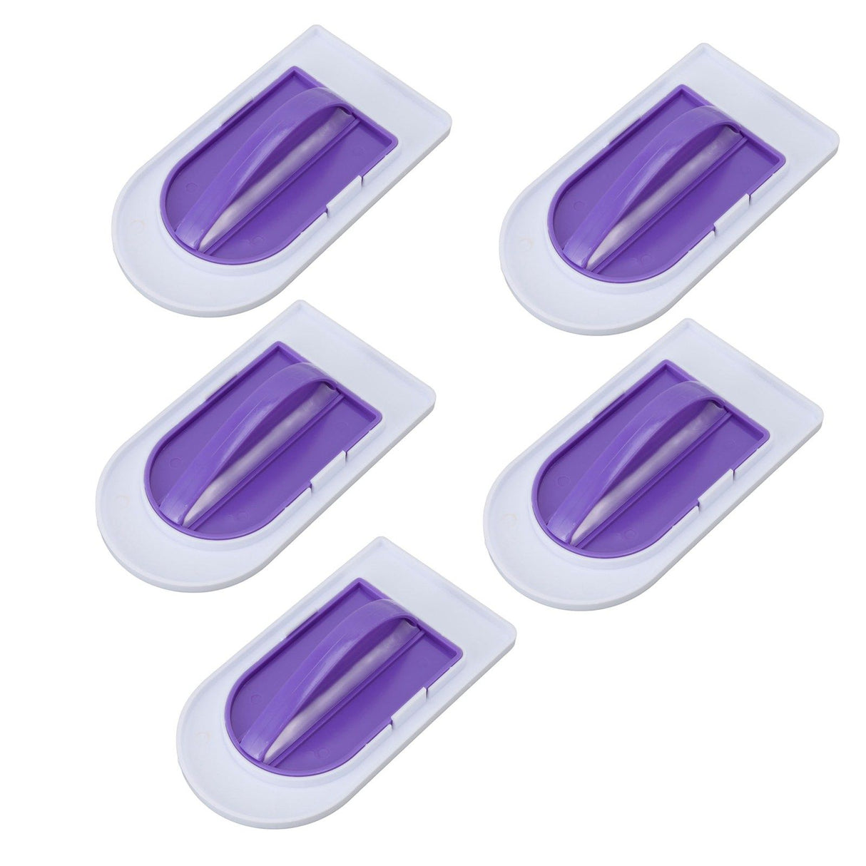 5Pcs Fondant Cake Smoother Food Grade Plastic Handle Design Cake Decorate Smoother Polisher for Home Cake Shop