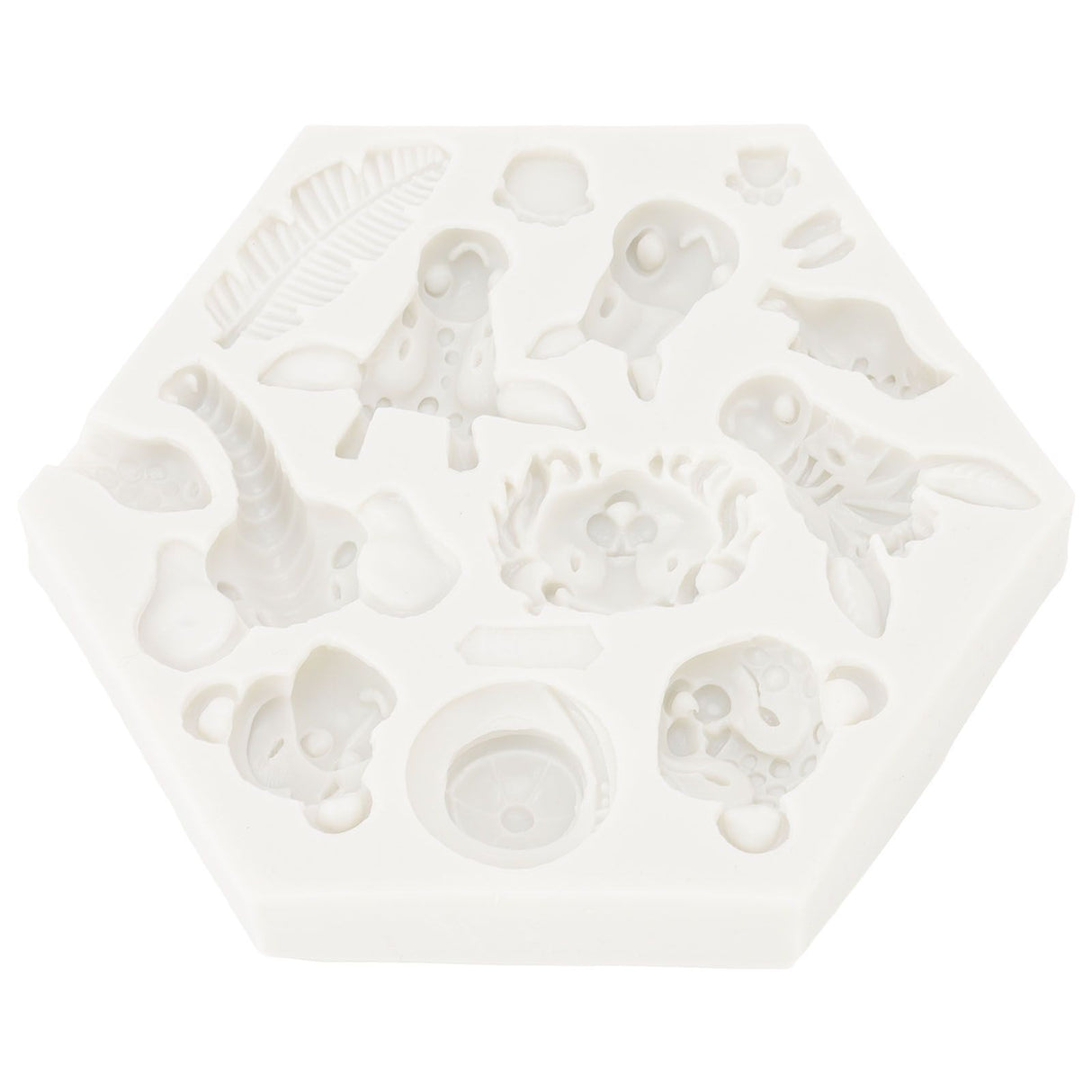 Silicone Mold Cute Animal Shape Easy Demoulding Flexible Soft Baking Mold for DIY Cake Fondant Chocolate 951 Grey