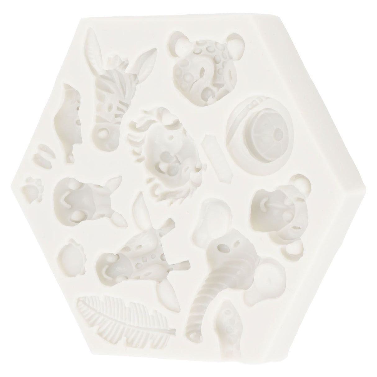 Silicone Mold Cute Animal Shape Easy Demoulding Flexible Soft Baking Mold for DIY Cake Fondant Chocolate 951 Grey