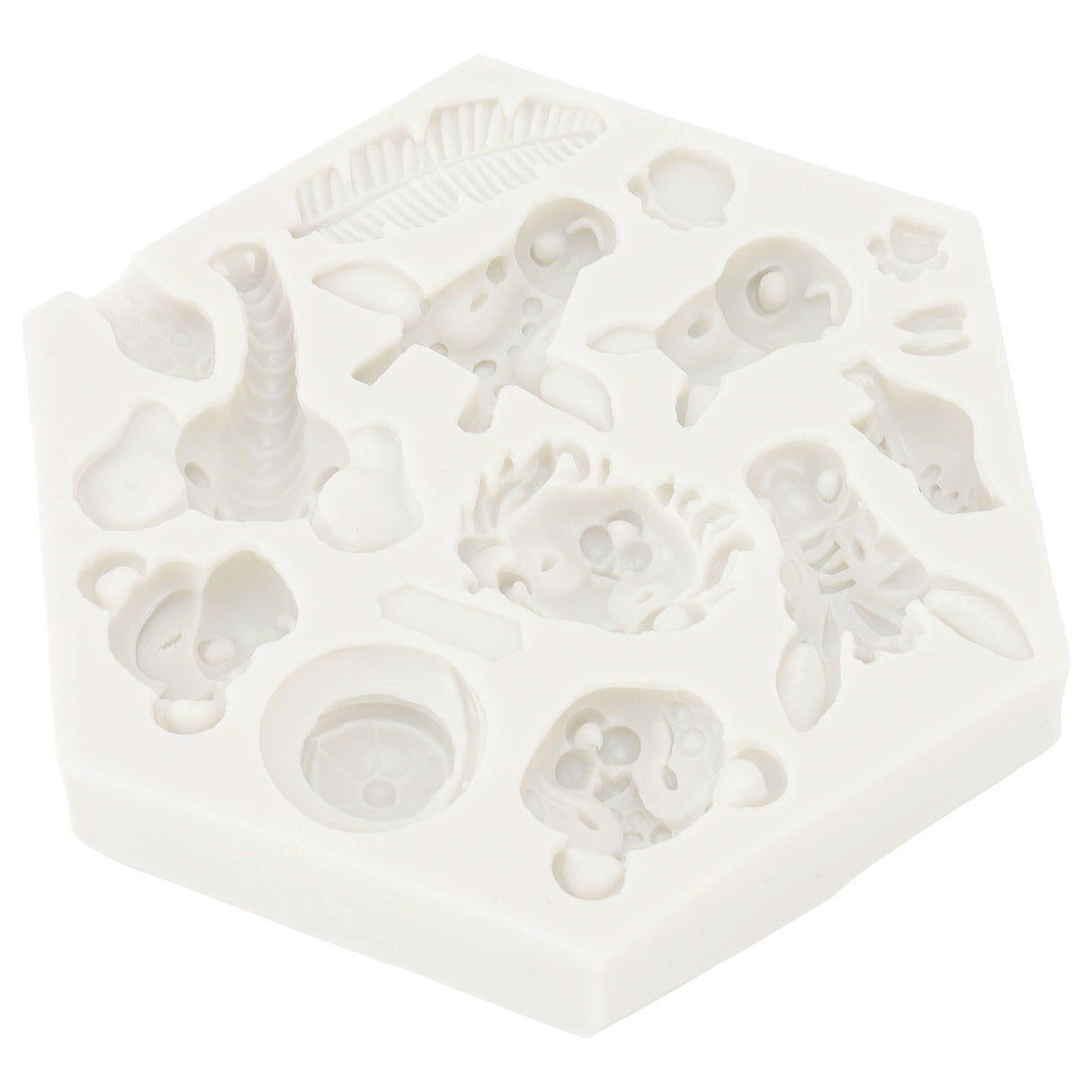 Silicone Mold Cute Animal Shape Easy Demoulding Flexible Soft Baking Mold for DIY Cake Fondant Chocolate 951 Grey