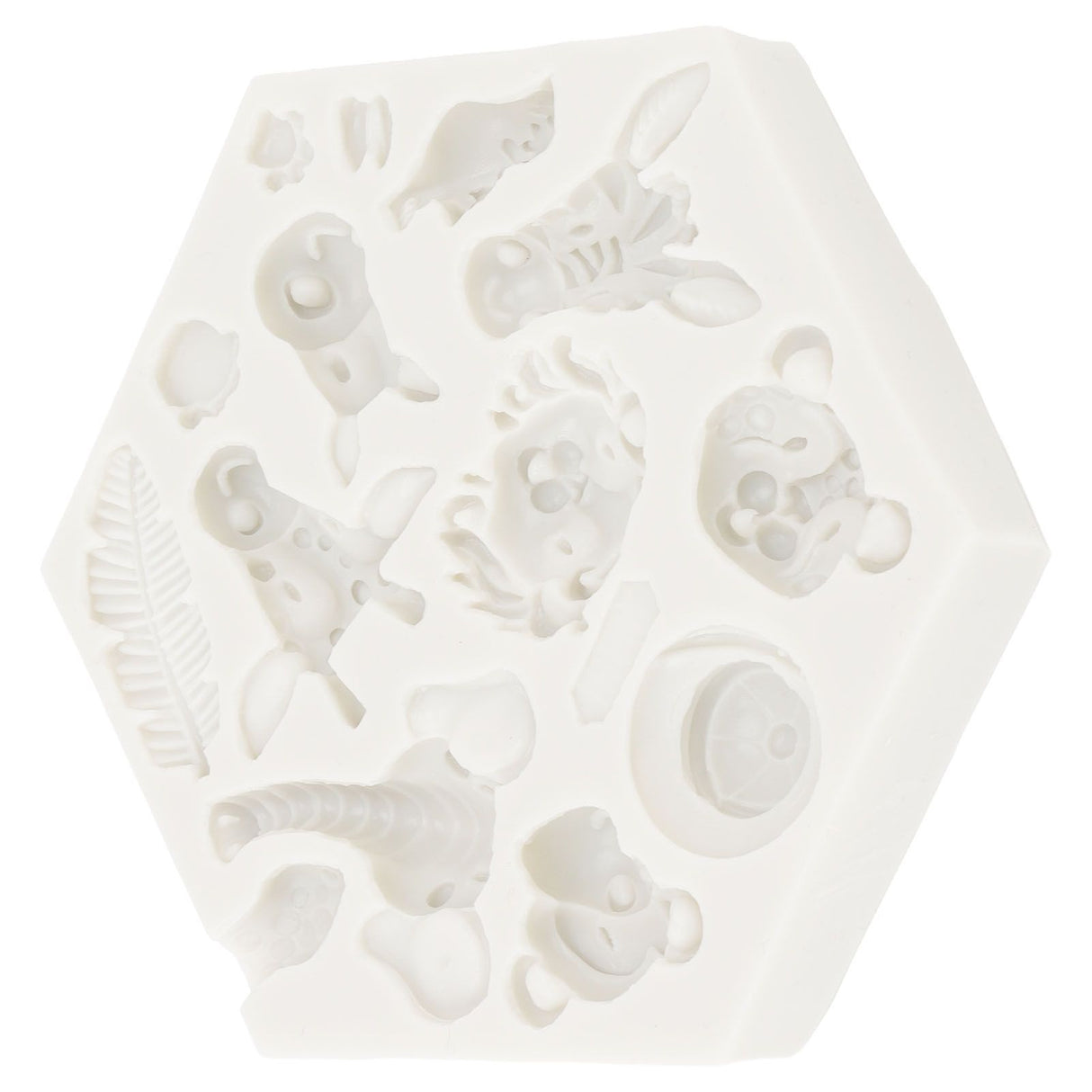 Silicone Mold Cute Animal Shape Easy Demoulding Flexible Soft Baking Mold for DIY Cake Fondant Chocolate 951 Grey