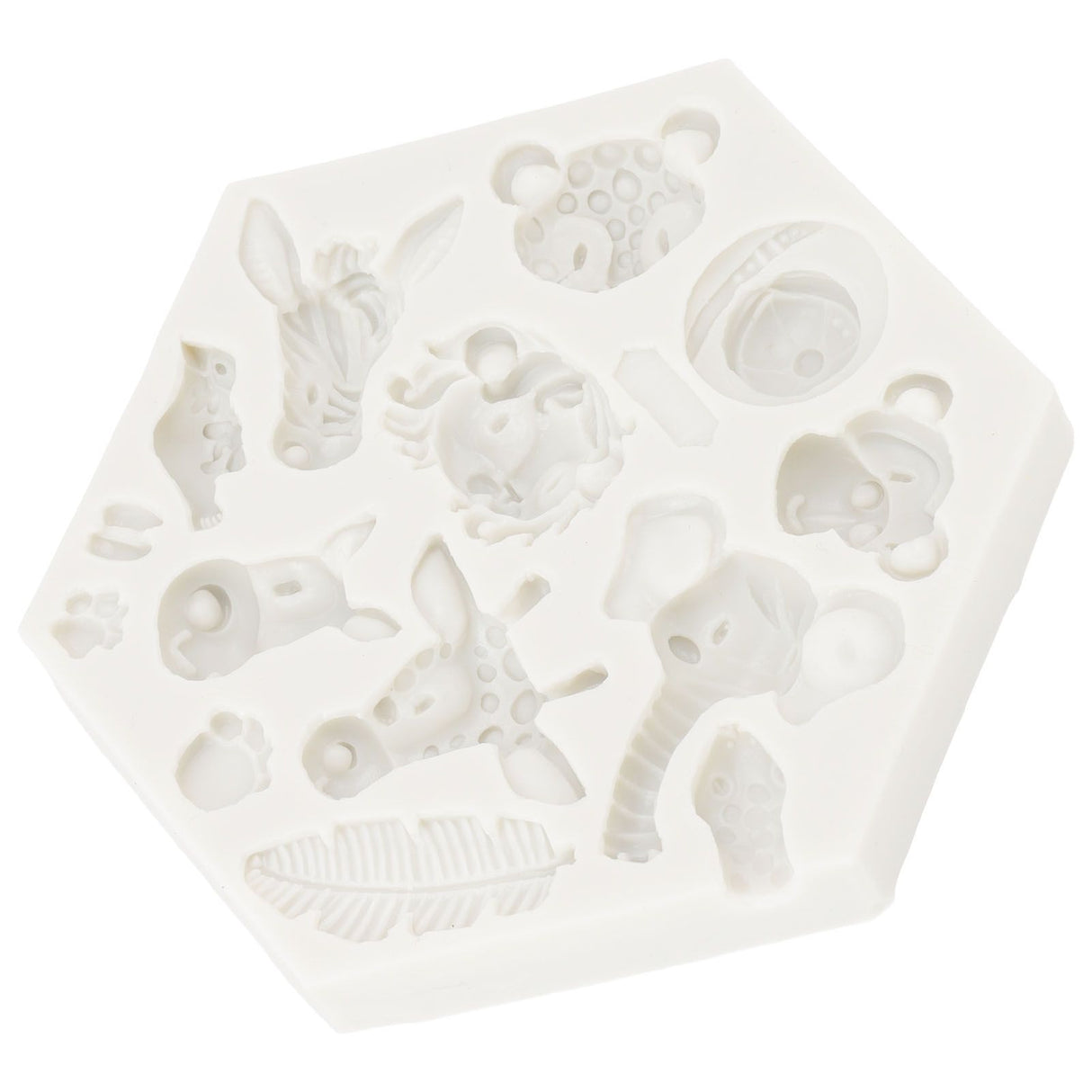 Silicone Mold Cute Animal Shape Easy Demoulding Flexible Soft Baking Mold for DIY Cake Fondant Chocolate 951 Grey