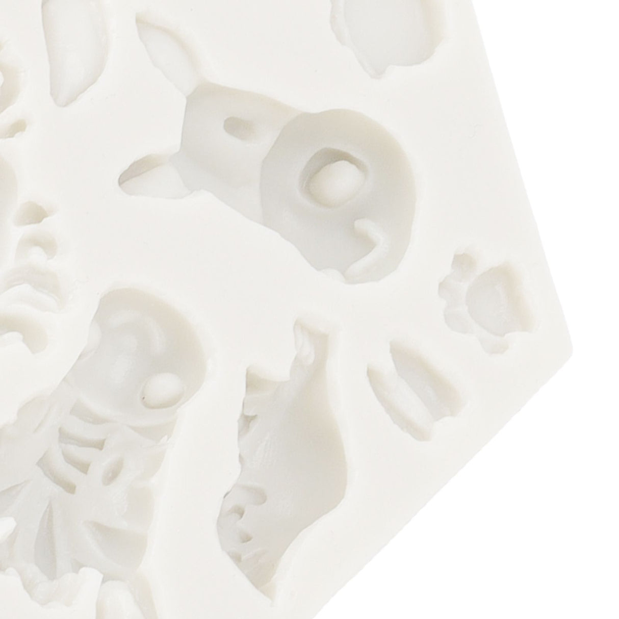 Silicone Mold Cute Animal Shape Easy Demoulding Flexible Soft Baking Mold for DIY Cake Fondant Chocolate 951 Grey
