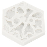 Silicone Mold Cute Animal Shape Easy Demoulding Flexible Soft Baking Mold for DIY Cake Fondant Chocolate 952 Grey - Rear View