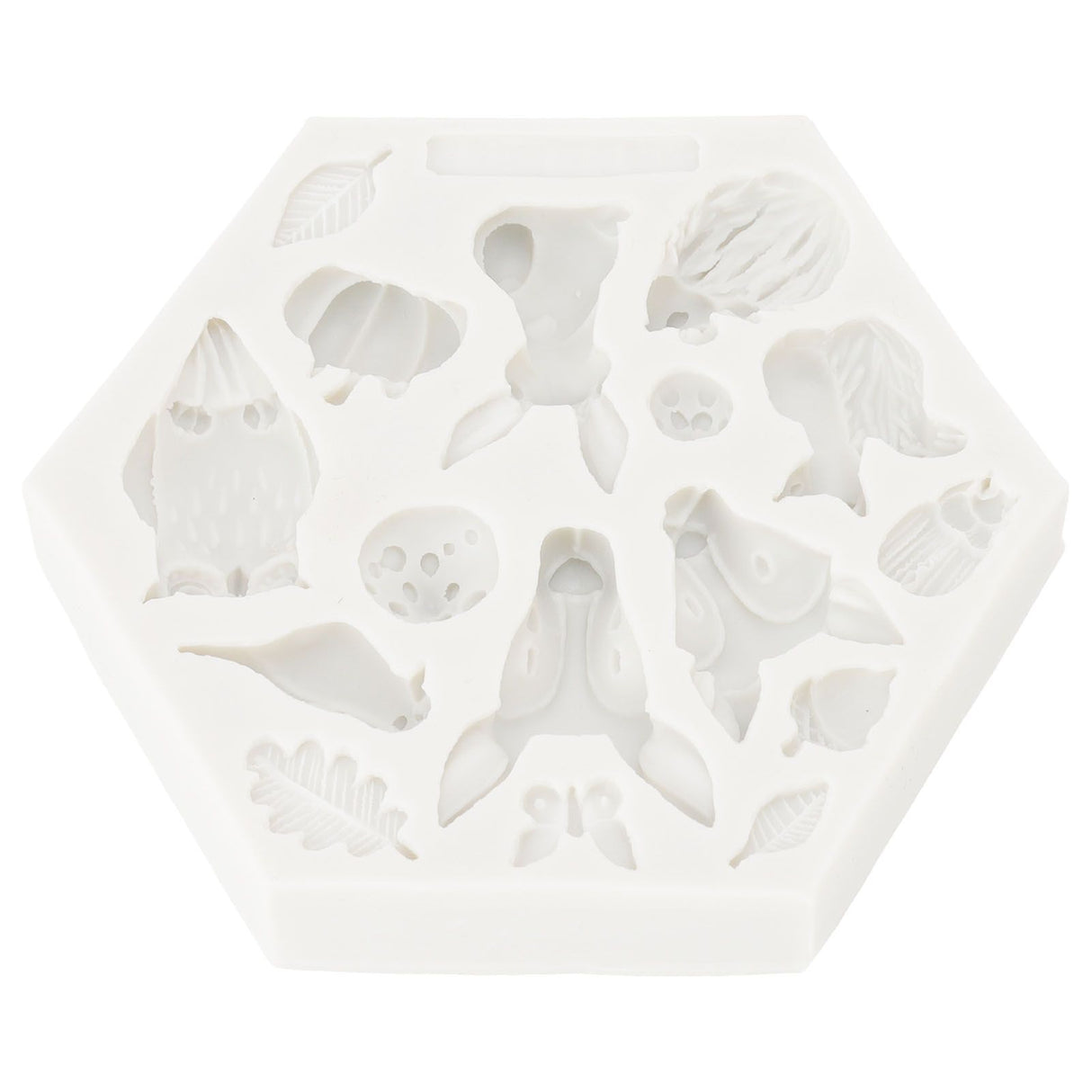 Silicone Mold Cute Animal Shape Easy Demoulding Flexible Soft Baking Mold for DIY Cake Fondant Chocolate 952 Grey