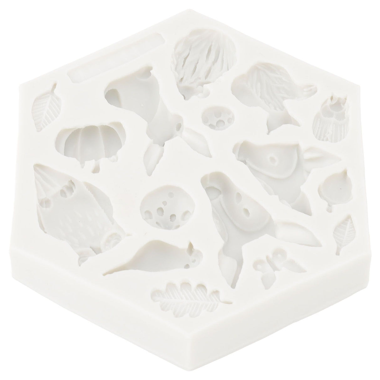 Silicone Mold Cute Animal Shape Easy Demoulding Flexible Soft Baking Mold for DIY Cake Fondant Chocolate 952 Grey