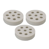 3Pcs Silicone Mold Raspberry Shape Easy Demoulding Flexible Soft Grey Baking Mold for DIY Cake Fondant Chocolate - Side View