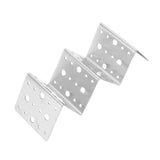 Taco Holder Round Holes Stainless Steel Taco Holder Stand Dishwasher Oven and Grill Safe 14x5x4cm / 5.5x2.0x1.6in