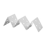 Taco Holder Round Holes Stainless Steel Taco Holder Stand Dishwasher Oven and Grill Safe 14x5x4cm / 5.5x2.0x1.6in - Low Angle
