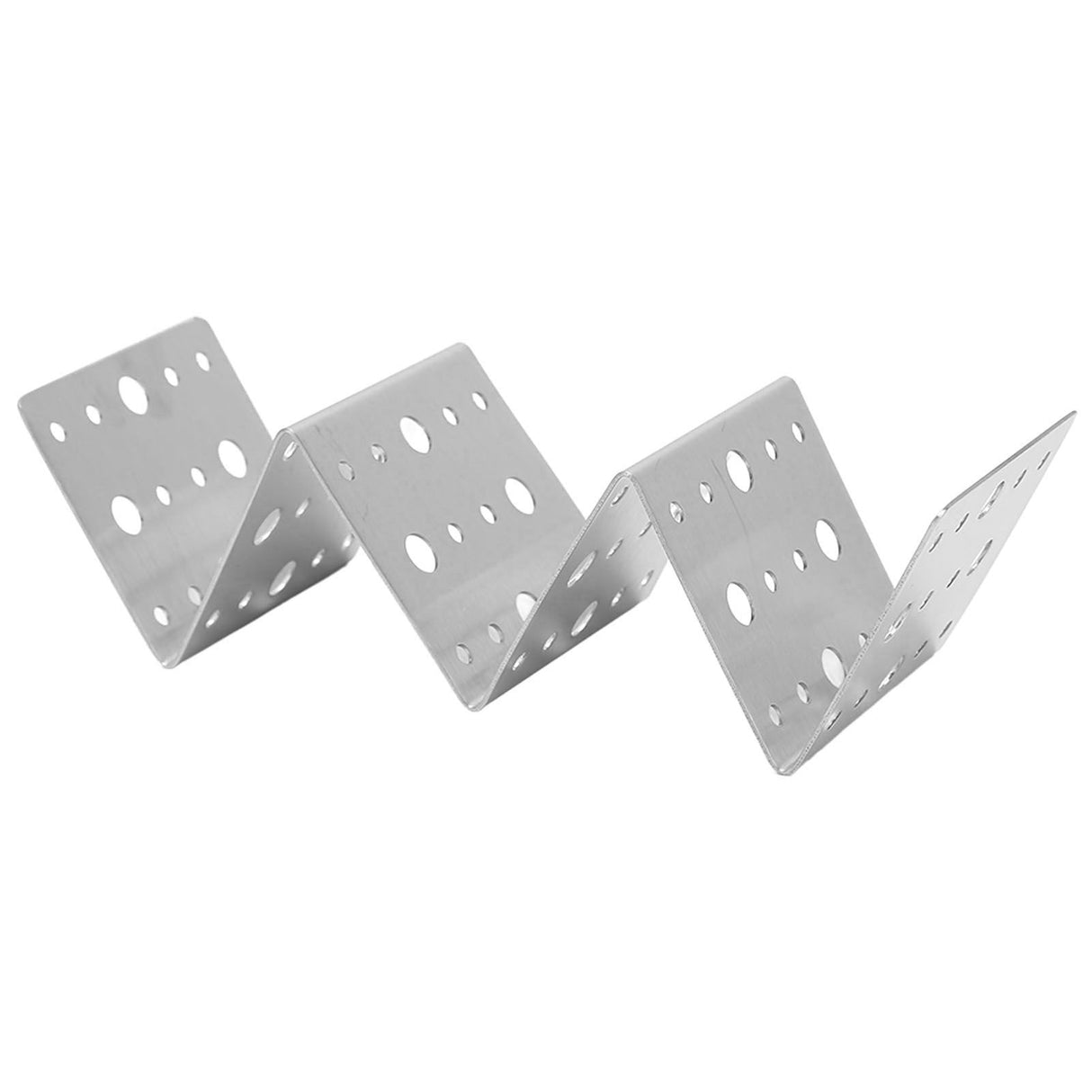 Taco Holder Round Holes Stainless Steel Taco Holder Stand Dishwasher Oven and Grill Safe 14x5x4cm / 5.5x2.0x1.6in