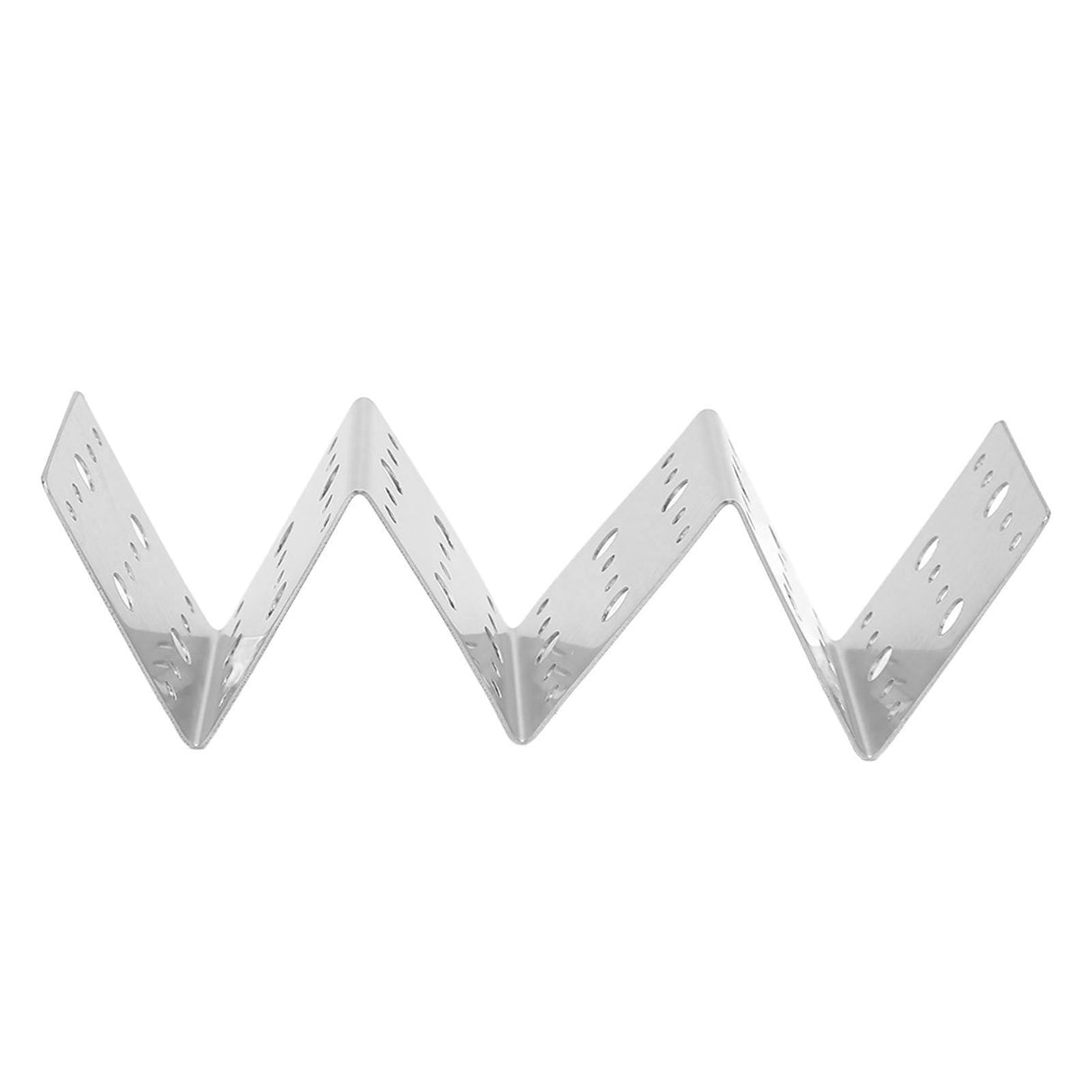 Taco Holder Round Holes Stainless Steel Taco Holder Stand Dishwasher Oven and Grill Safe 14x5x4cm / 5.5x2.0x1.6in