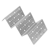 Taco Holder Round Holes Stainless Steel Taco Holder Stand Dishwasher Oven and Grill Safe 20x10x6cm / 7.9x3.9x2.4in - Extra Image