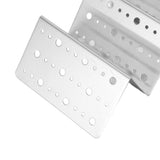 Taco Holder Round Holes Stainless Steel Taco Holder Stand Dishwasher Oven and Grill Safe 20x10x6cm / 7.9x3.9x2.4in - Extra Image