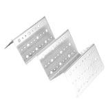 Taco Holder Round Holes Stainless Steel Taco Holder Stand Dishwasher Oven and Grill Safe 20x10x6cm / 7.9x3.9x2.4in