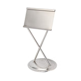 Business Card Holder Stainless Steel Elegant Style Antioxidant Durable Stable Name Card Holder for Office Party Meeting Silver