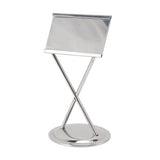 Business Card Holder Stainless Steel Elegant Style Antioxidant Durable Stable Name Card Holder for Office Party Meeting Silver - Side View