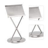 Business Card Holder Stainless Steel Elegant Style Antioxidant Durable Stable Name Card Holder for Office Party Meeting Silver